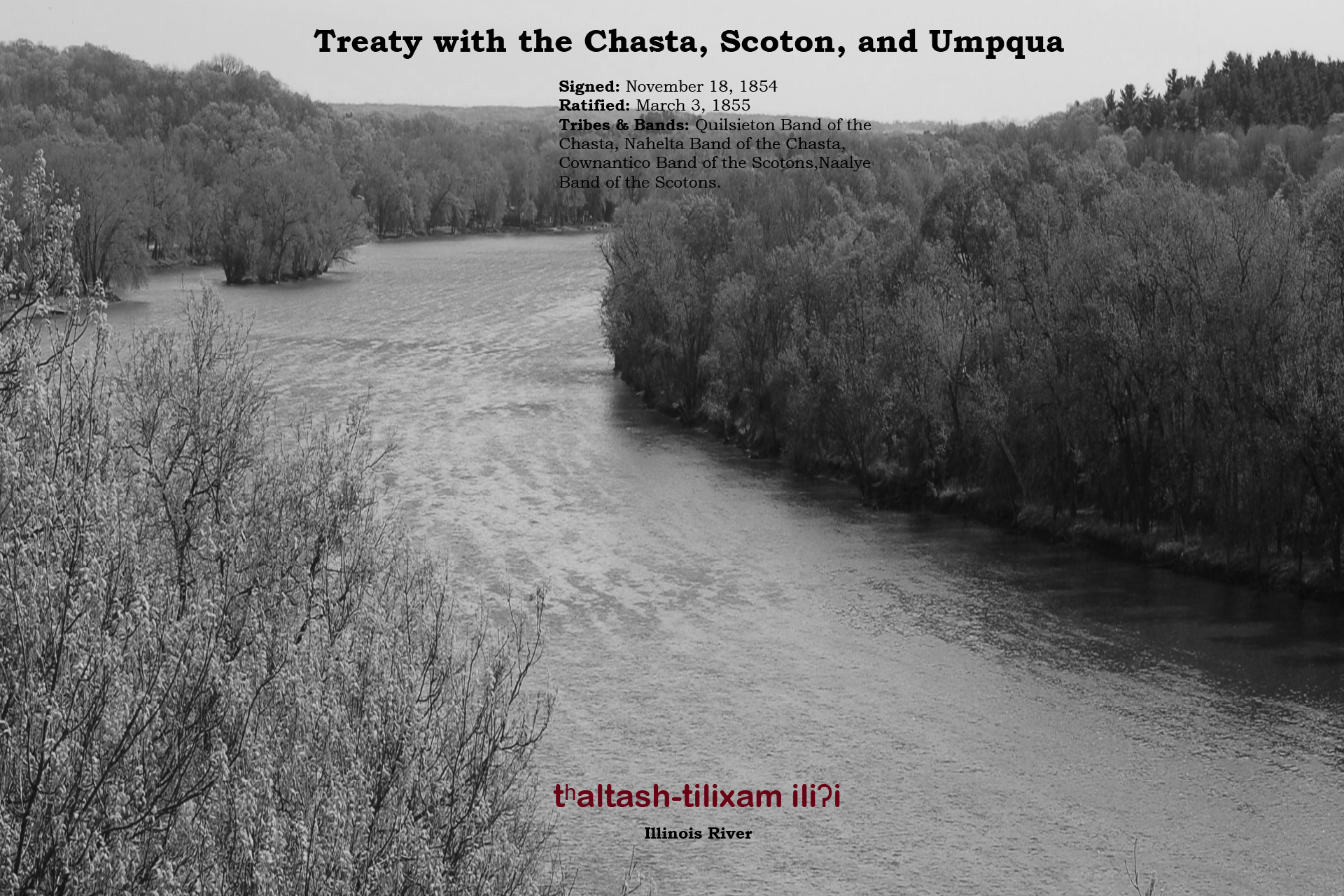 Chasta Scoton Umpqua Treaty 1854