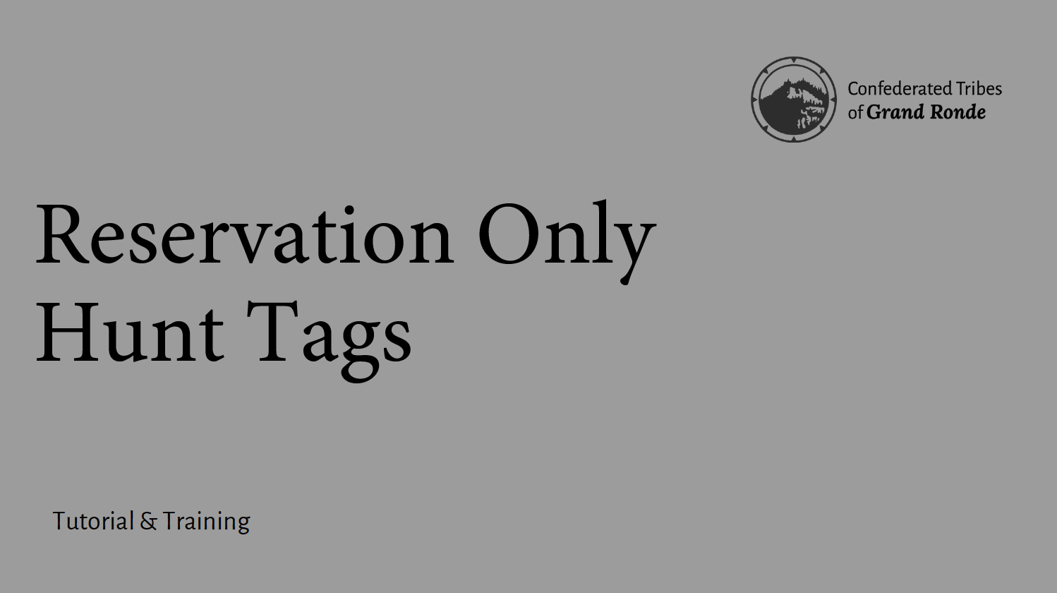 Reservation Only Hunt Tags (1)